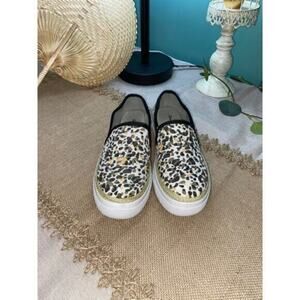 Tommy Bahama GUC size 7B Painter Slip On Women’s Shoes White Green Leopard